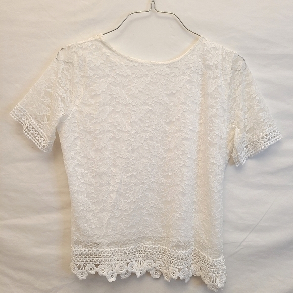 White Lace Blouse - Picture 2 of 5